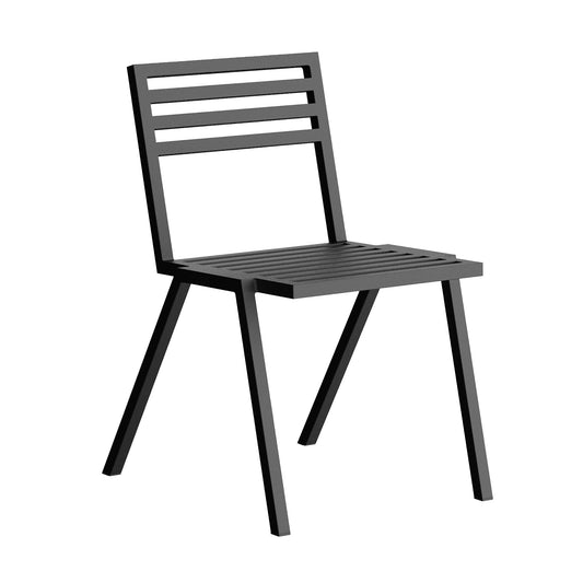 19 Outdoors Stuhl stapelbar Schwarz