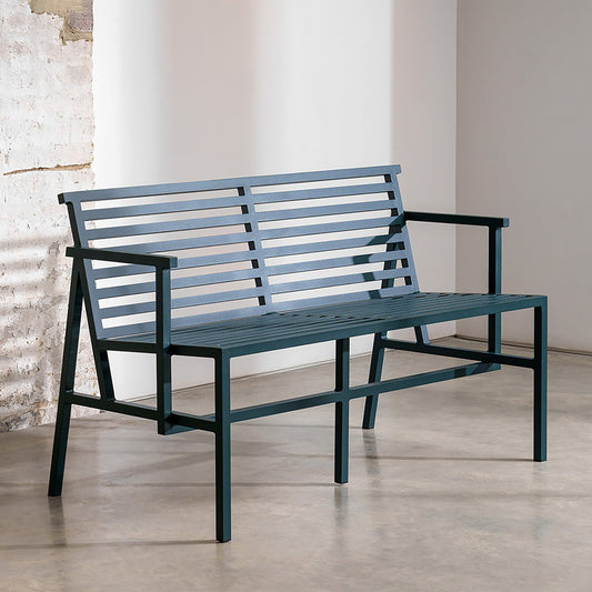 19 Outdoors Esstischbank 125x75cm Schwarz
