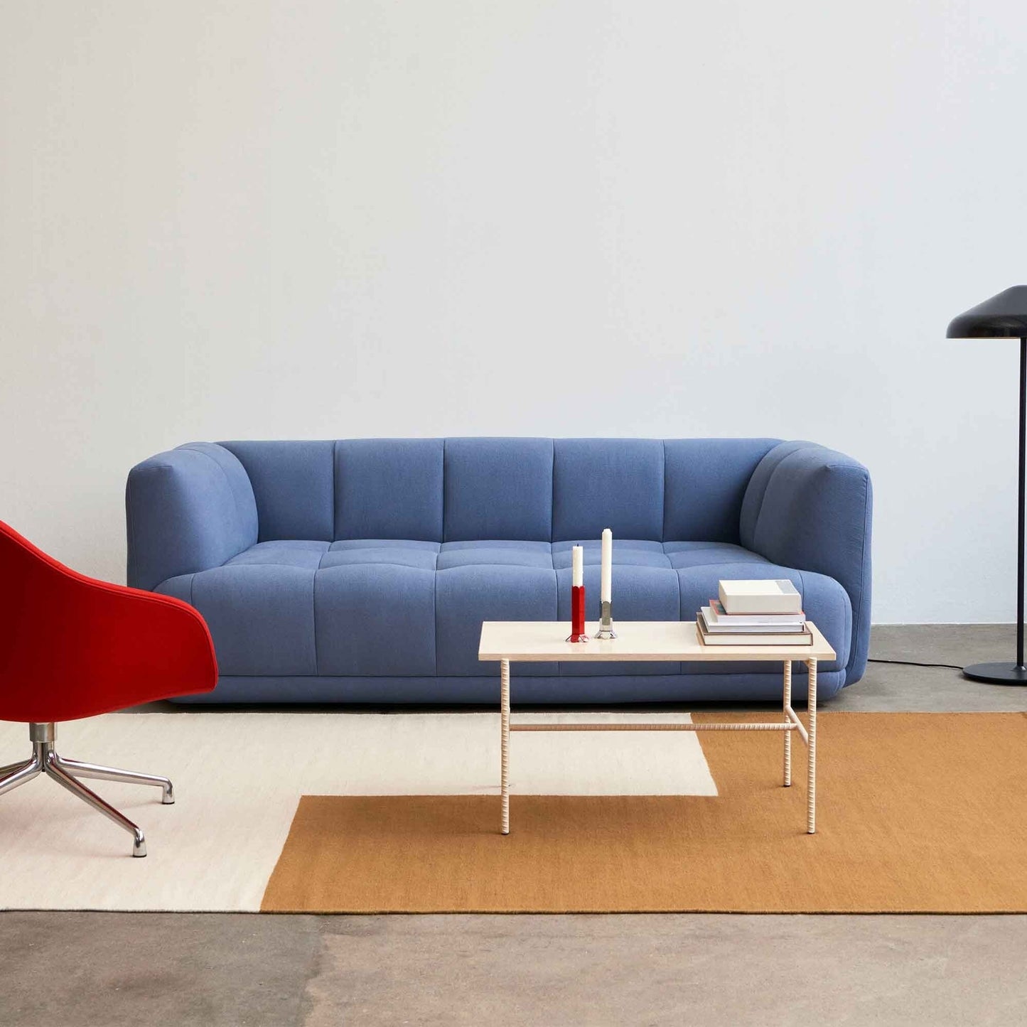 Rebar Couchtisch 80x49cm Schwarz