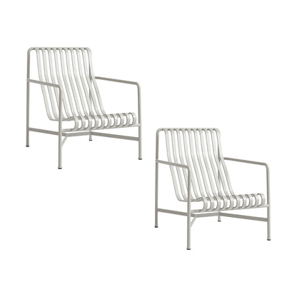 Palissade Garten Loungesessel hoch 2er Set Himmelgrau