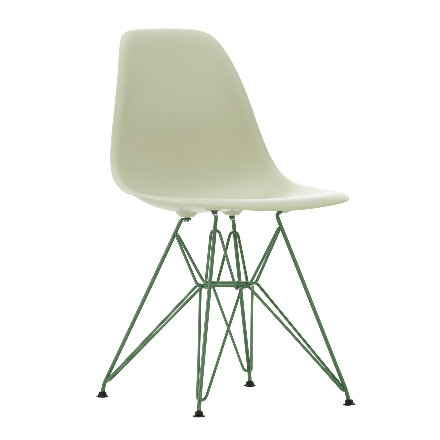 Eames Plastic Side Chair DSR RE Gestell meeresschaum grün Schwarz