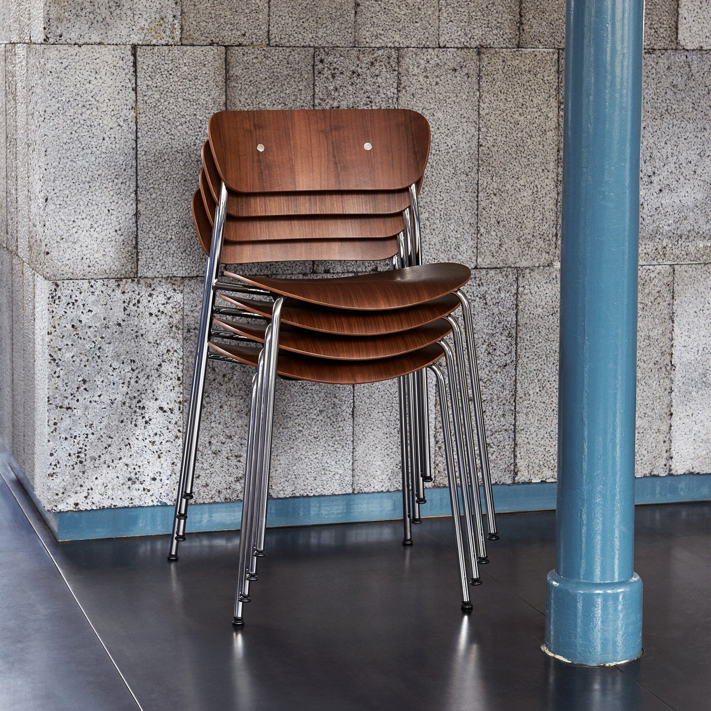 Pavilion AV1 Stuhl Gestell Chrom