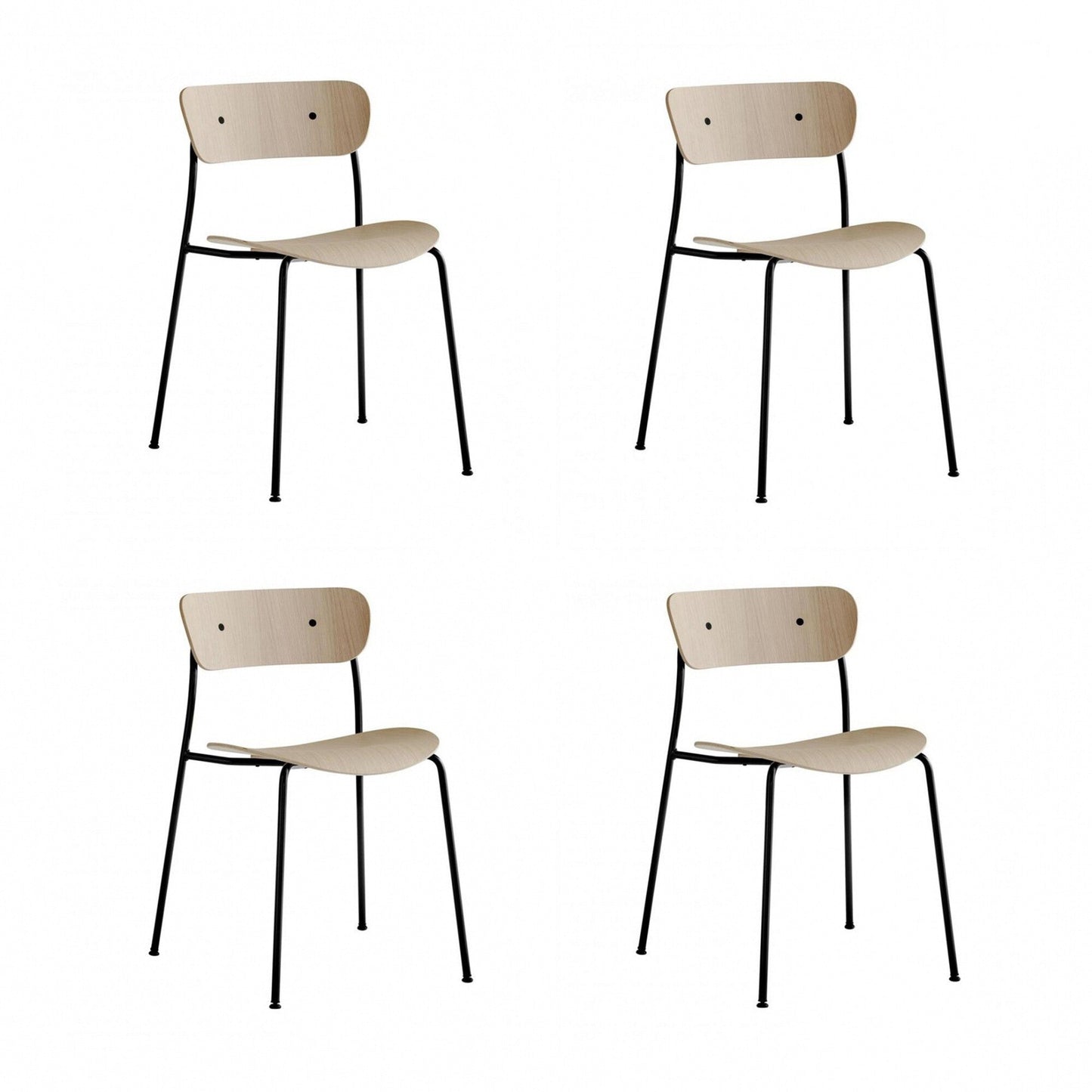 Pavilion AV1 Stuhl 4er Set Schwarz