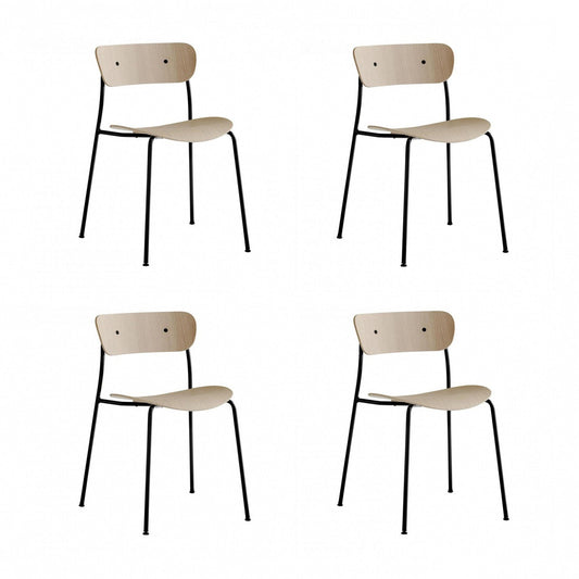 Pavilion AV1 Stuhl 4er Set Schwarz