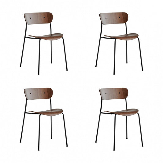 Pavilion AV1 Stuhl 4er Set Schwarz