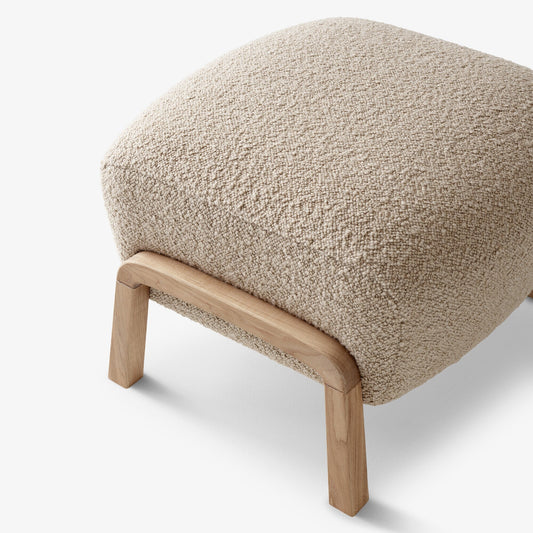Wulff ATD3 Pouf Gestell Eiche Weiß