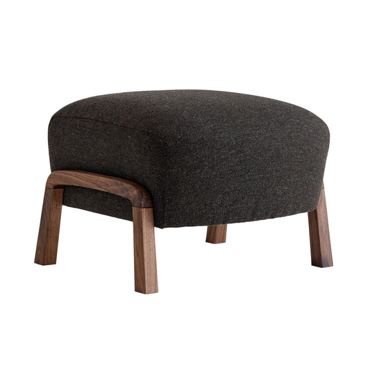 Wulff ATD3 Pouf Gestell Walnuss Schwarz
