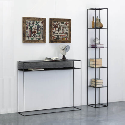 Tristano Konsole 124x31x100cm Schwarz