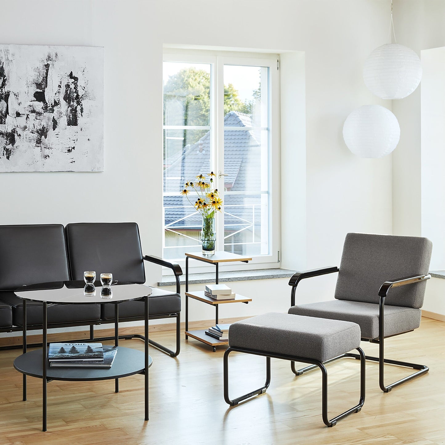 Moser Modell 1552 Hocker Schwarz