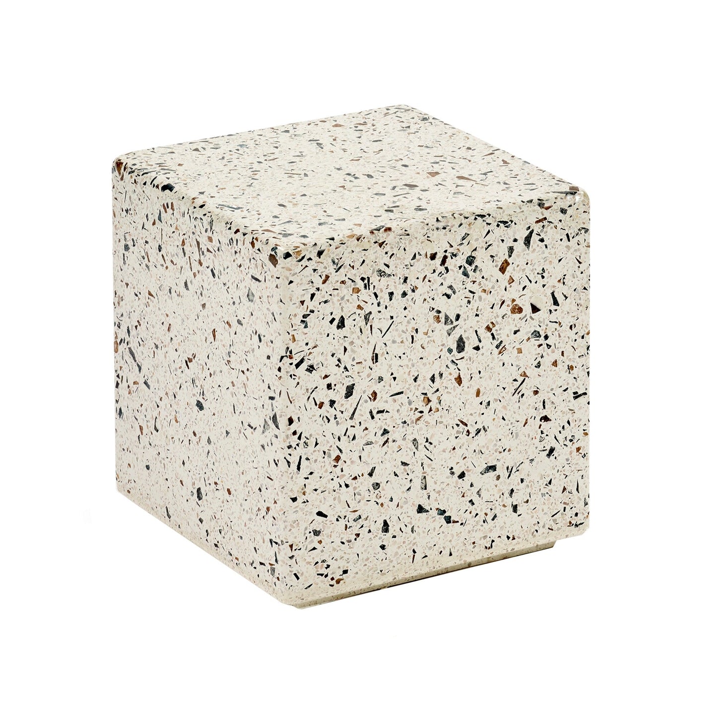 Pawn Terrazzo Beistelltisch 30x30cm Natur
