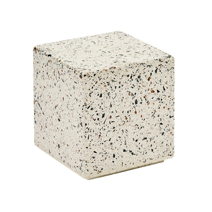 Pawn Terrazzo Beistelltisch 30x30cm Natur