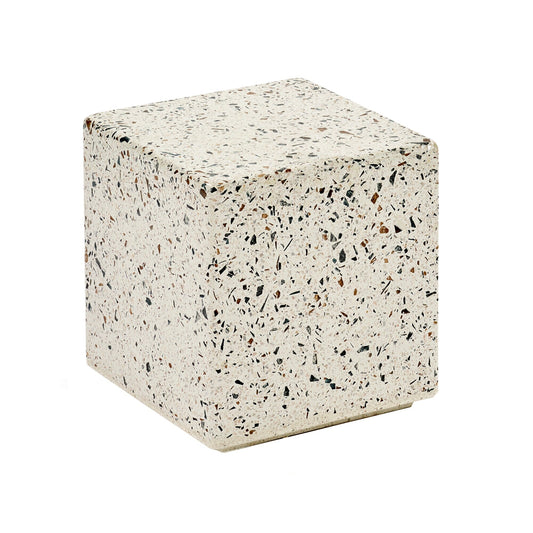 Pawn Terrazzo Beistelltisch 30x30cm Natur