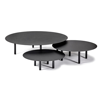 01 Couchtisch Ø 68cm Schwarz