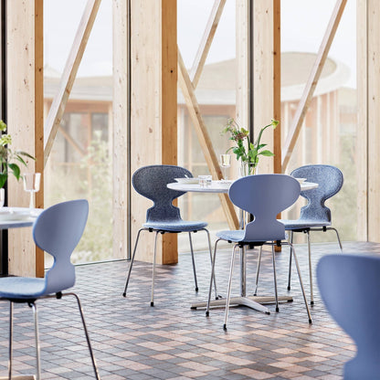 Die Ameise™ Stuhl Vorne gepolstert Gestell verchromt Schwarz