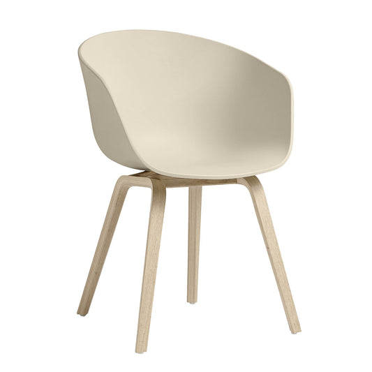 About a Chair AAC 22 2.0 Armlehnstuhl Eiche geseift Weiß