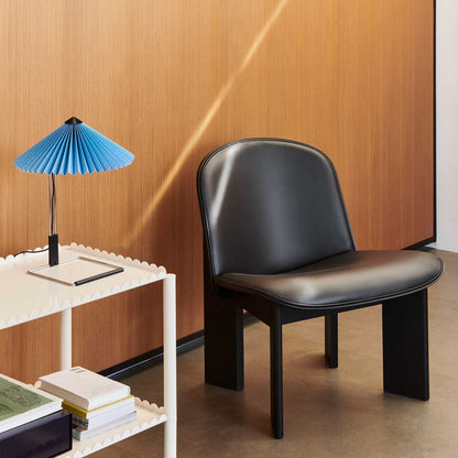 Chisel Lounge Stuhl gepolstert Schwarz