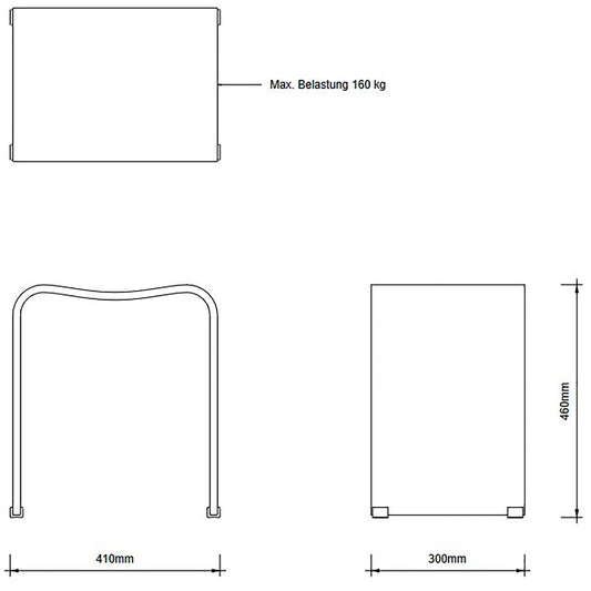 DW 80 Badhocker Schwarz