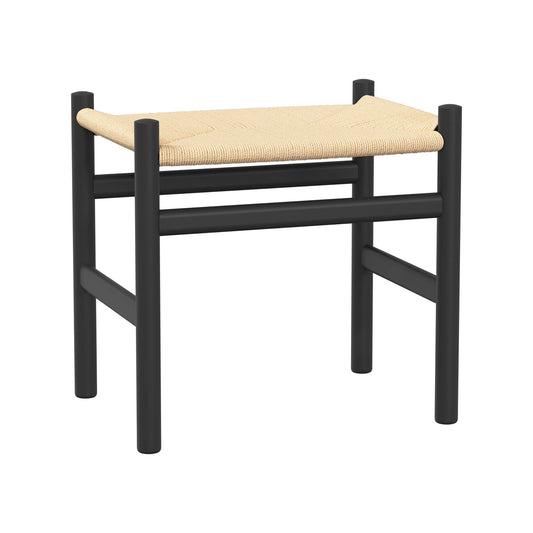 CH53 Soft Tones Fußhocker Gestell Buche Schwarz