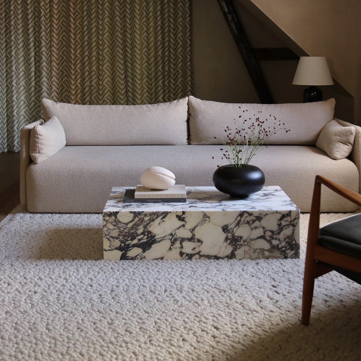 Plinth Low Beistelltisch Weiß