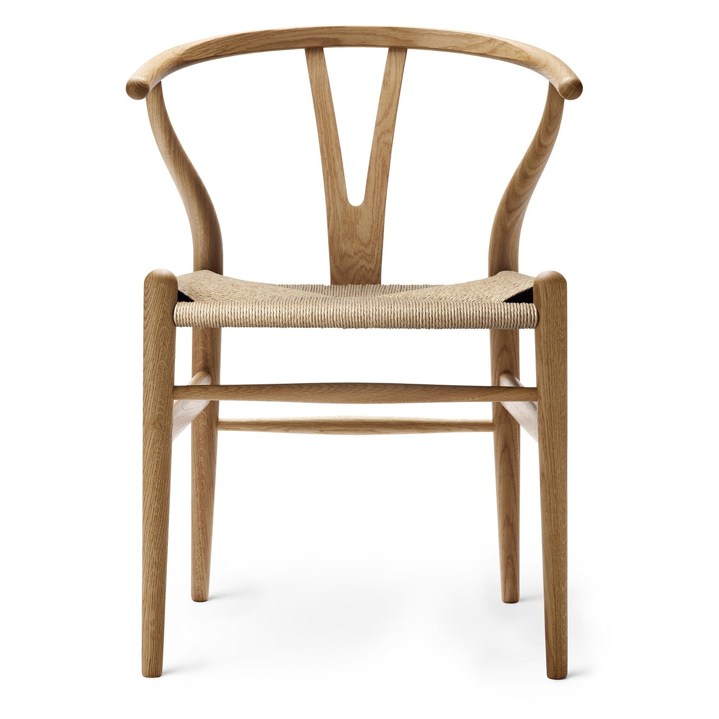 CH24 Wishbone Chair Gestell Eiche Schwarz