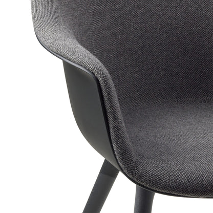 Bat Schalenstuhl Frontpolsterung Gestell Kunststoff Schwarz