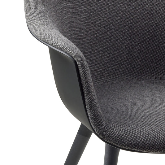 Bat Schalenstuhl Frontpolsterung Gestell Kunststoff Schwarz