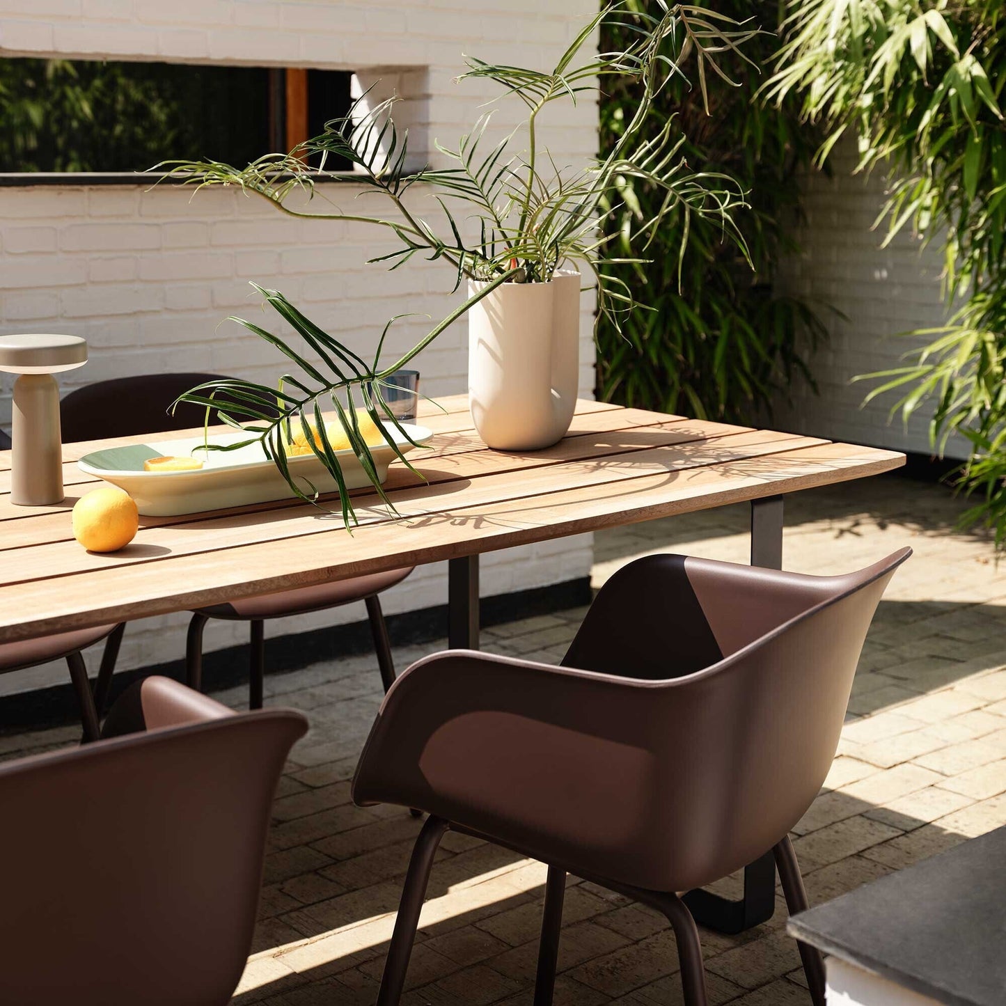 Fiber Gartenarmlehnstuhl