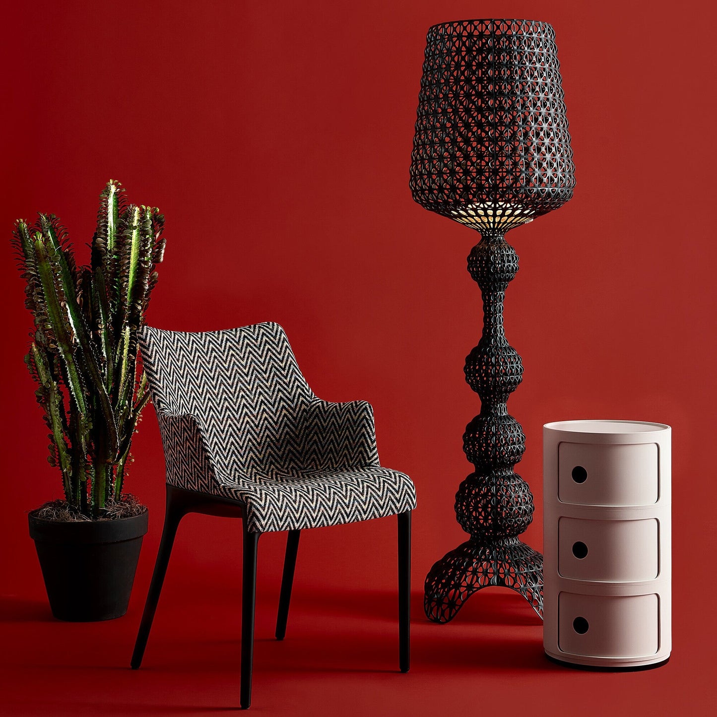 Eleganza Nia Armlehnstuhl Missoni Weiß