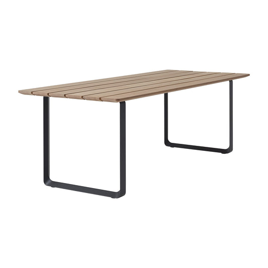 70/70 Gartenesstisch L 225cm Schwarz