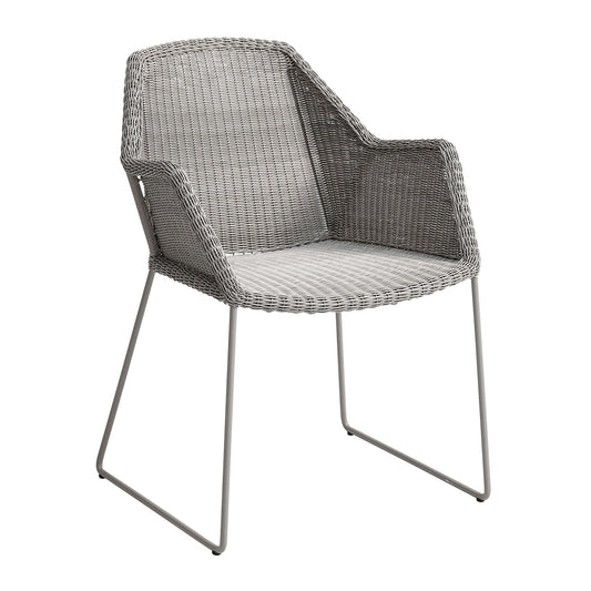 Breeze Gartenarmlehnstuhl mit Kufen Taupe