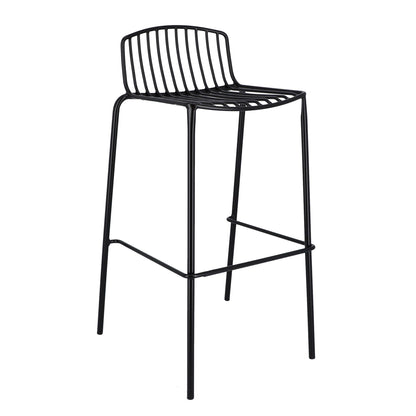 Mori Gartenbarstuhl 75cm Schwarz