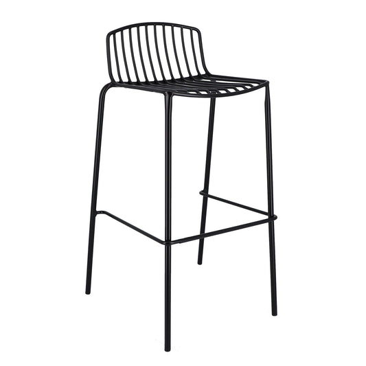 Mori Gartenbarstuhl 75cm Schwarz