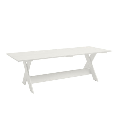Crate Gartenesstisch 230cm Weiß
