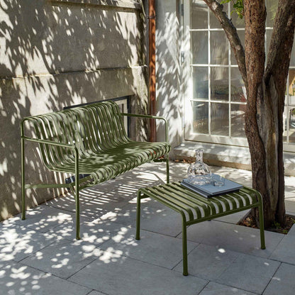 Special Edition Palissade Ottoman/ Gartenbeistelltisch Salbeigrün