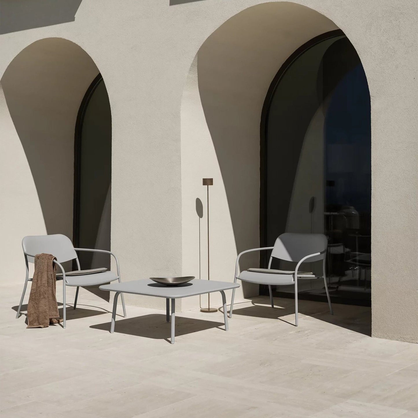 Yua Outdoor Loungesessel 2er Set Weiß