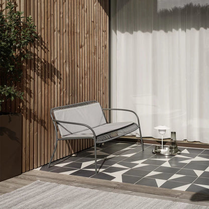 Yua Wire Outdoor Loungesofa Schwarz