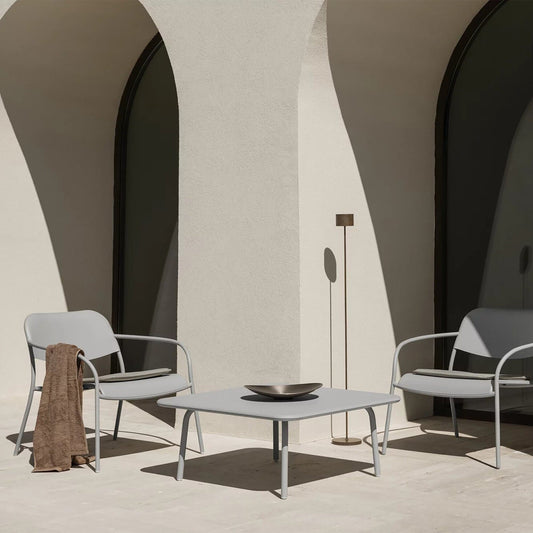 Yua Outdoor Loungetisch 80x80cm Natur