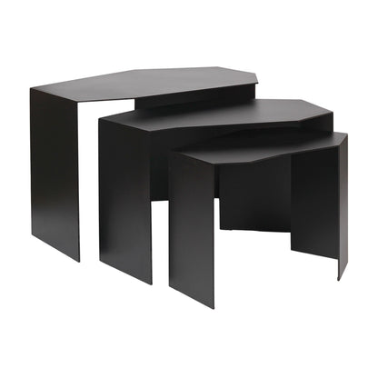 Shard Cluster Satztisch 3er Set Schwarz