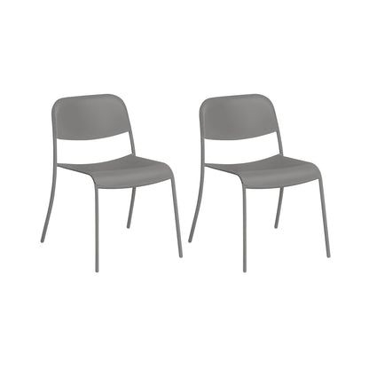 Yua Outdoor Stuhl 2er Set Weiß