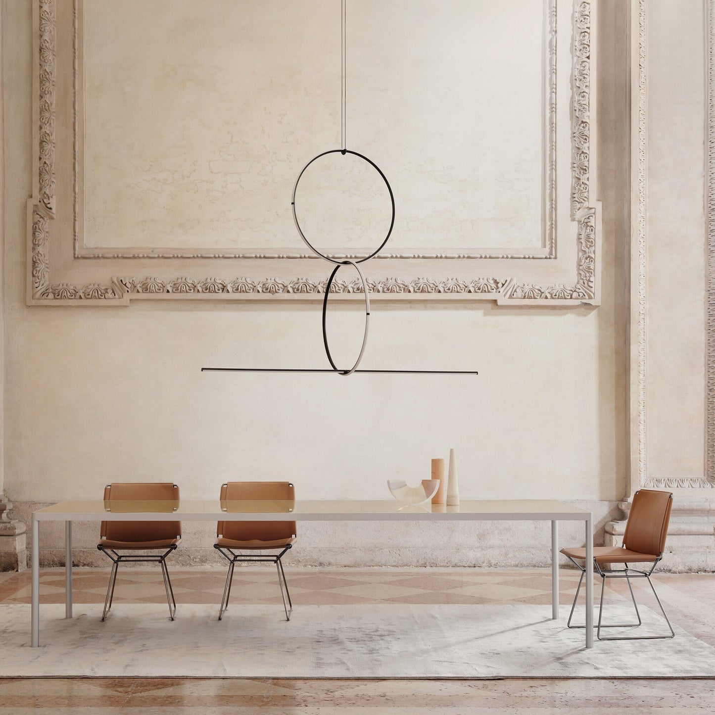 Neil Stuhl Leder Schwarz