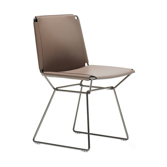 Neil Stuhl Leder Schwarz