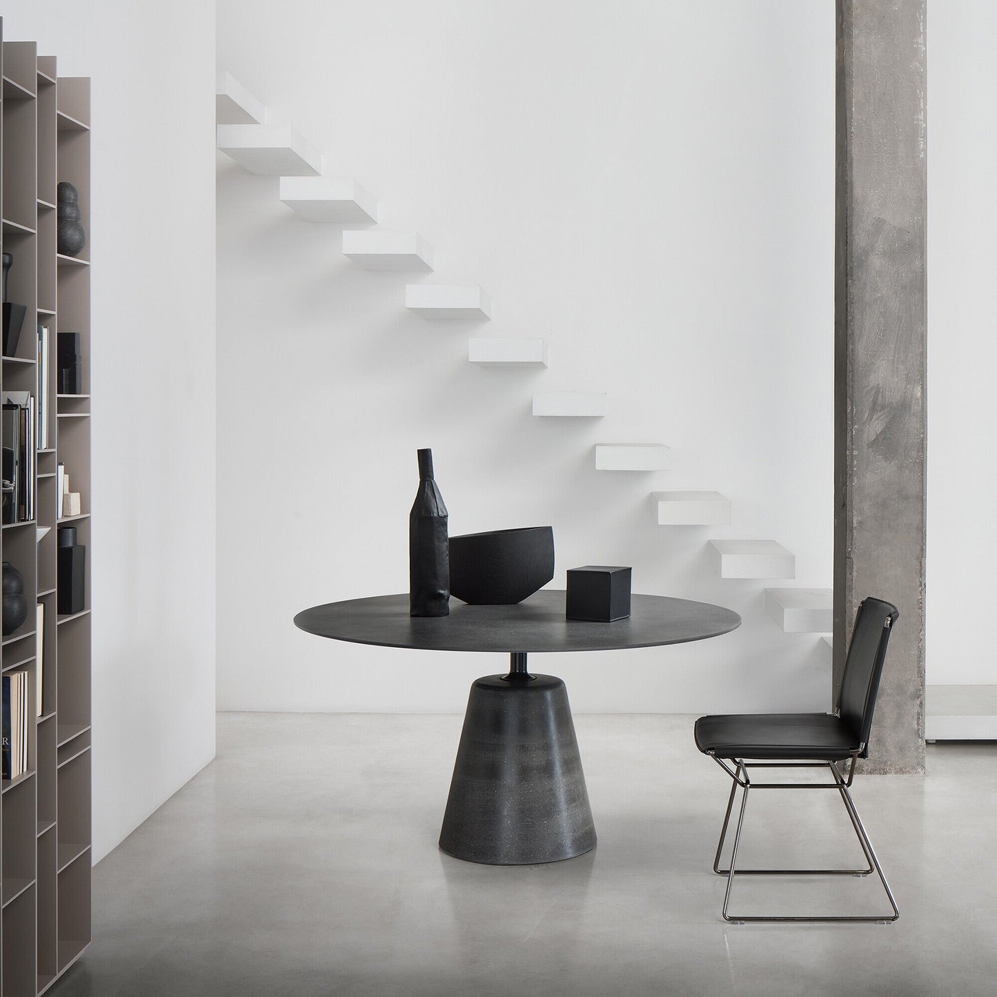 Rock Esstisch Ø 140cm MDF Natur