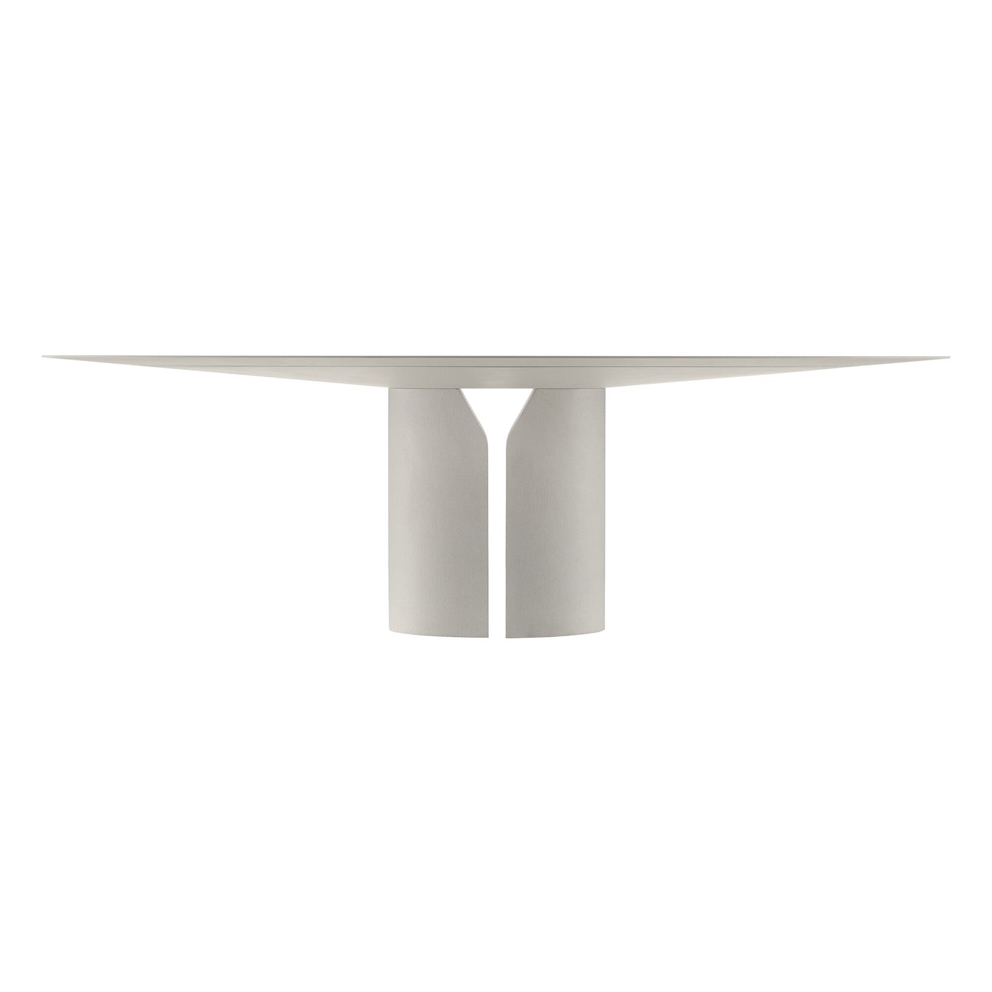 NVL Esstisch oval 120x200cm Weiß