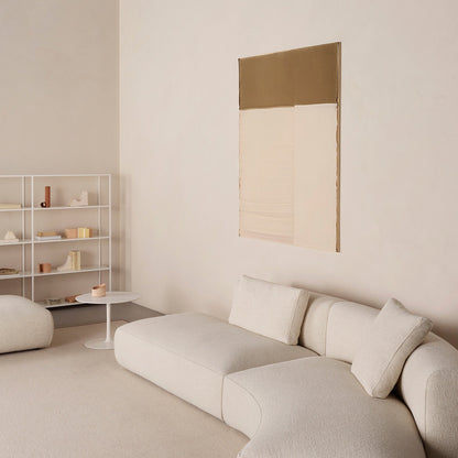 Flow Beistelltisch Ø60cm/H 43cm Weiß