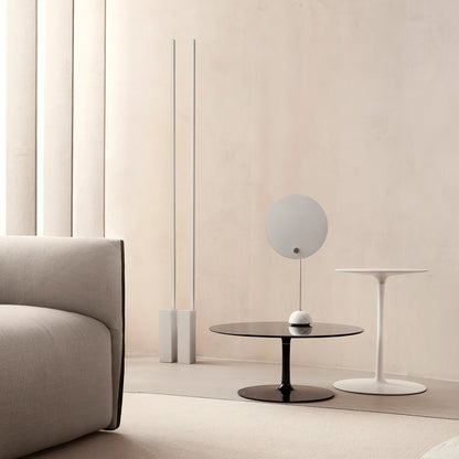 Flow Beistelltisch Ø44cm/H 57cm Weiß