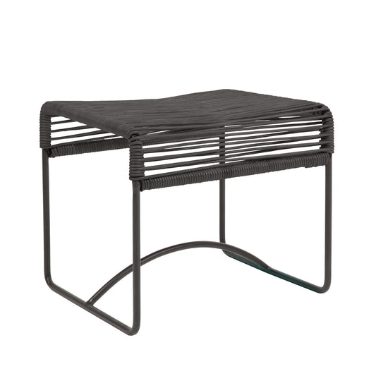 Acapulco Hocker Leder Schwarz