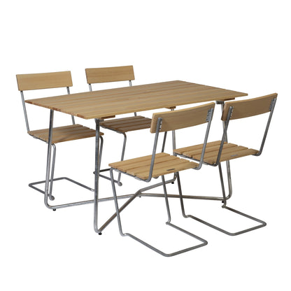 B25A 120 Gartenesstisch 120x70cm Eiche