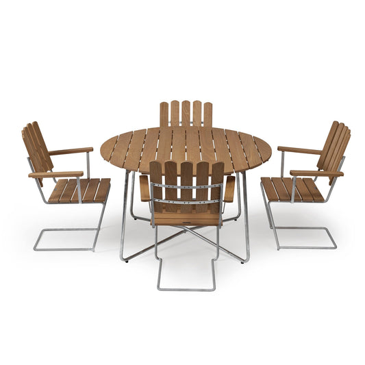 9A 100 Gartenesstisch Ø100cm Teak