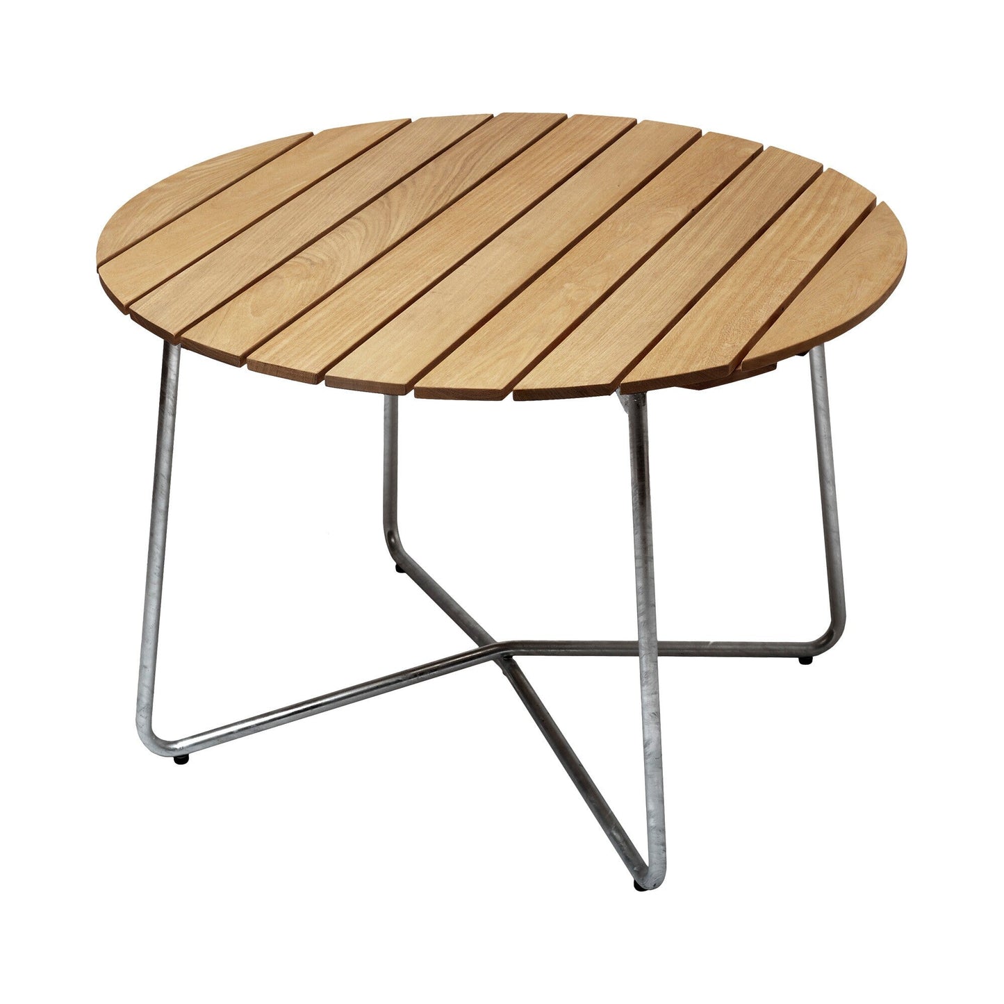 9A 100 Gartenesstisch Ø100cm Eiche Weiß