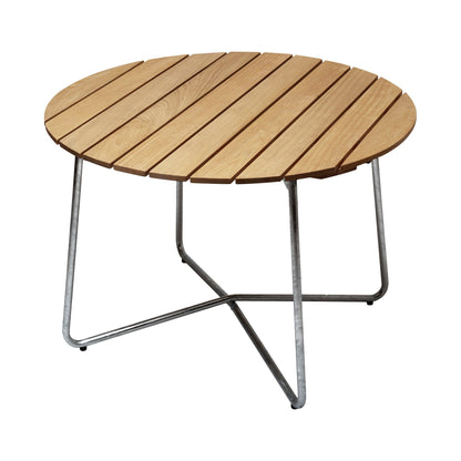 9A 100 Gartenesstisch Ø100cm Eiche Weiß